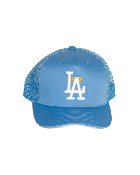 LA Saints Trucker Hat (Baby Blue)